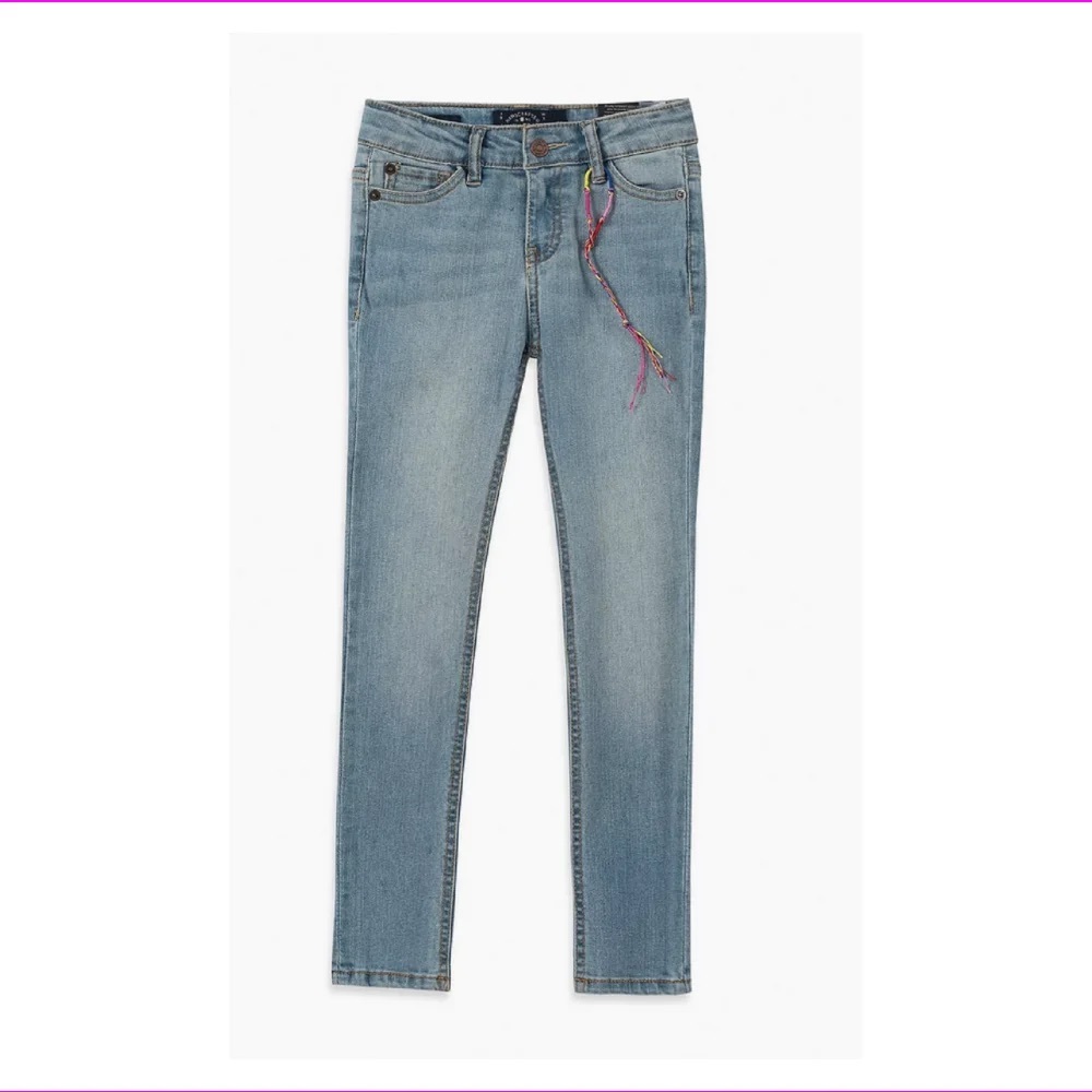 Lucky Brand Girls Zoe 5-Pocket Skinny Fit Stretch Denim Blue Jeans Girls 4/5